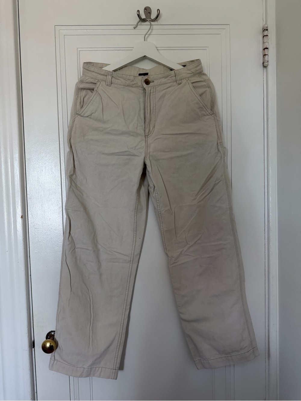 Gap Cream Carpenter Pant